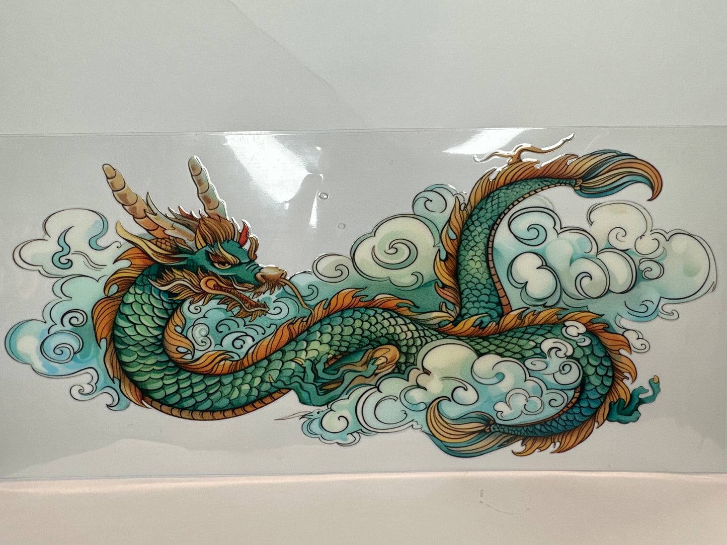 Teal dragon