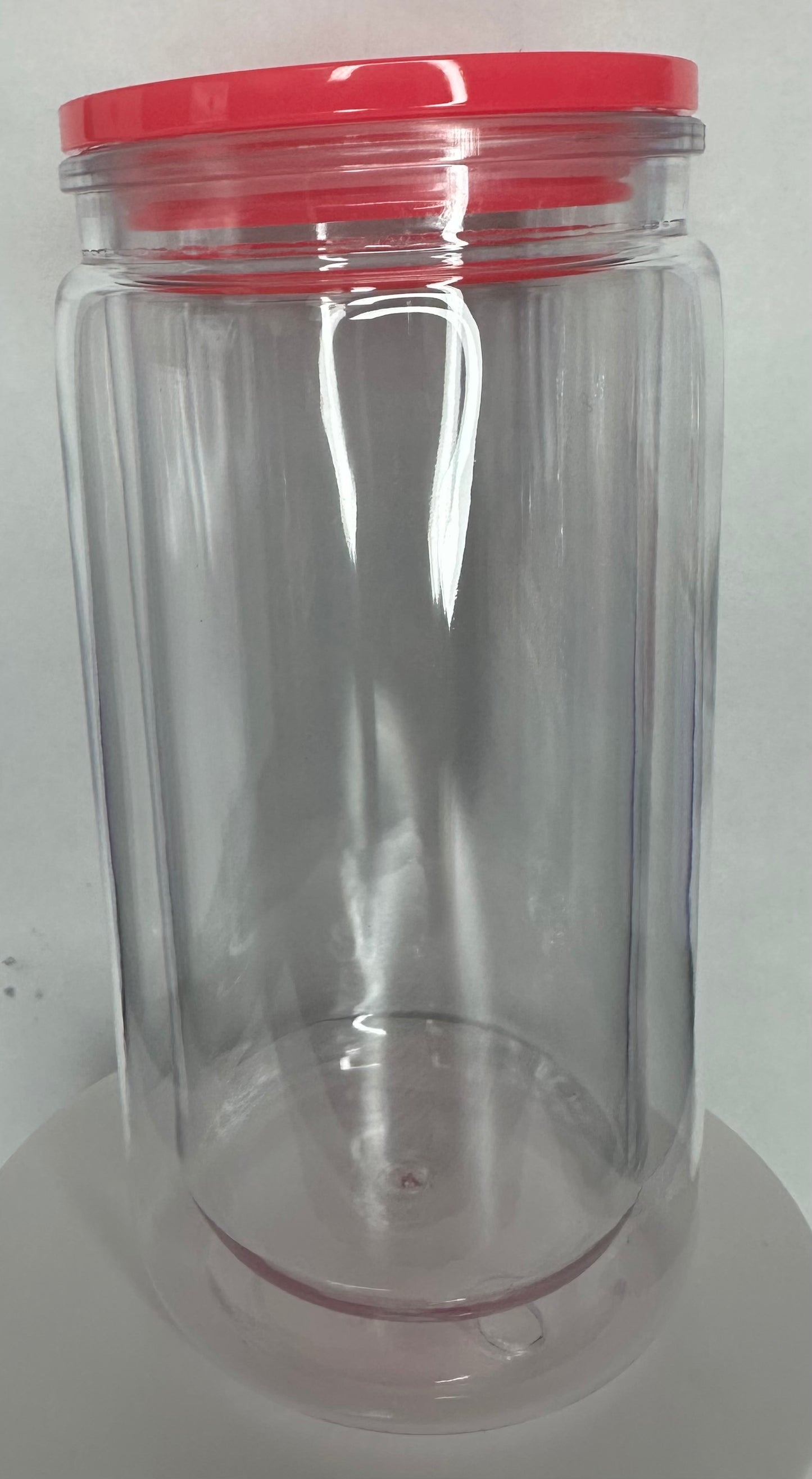 16oz Acrylic Snowglobe  (hot pink lid)