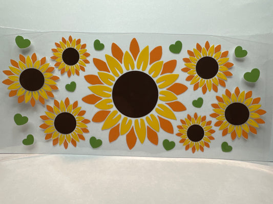 Sunflowers w/Green hearts