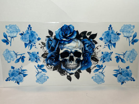 Blue skull