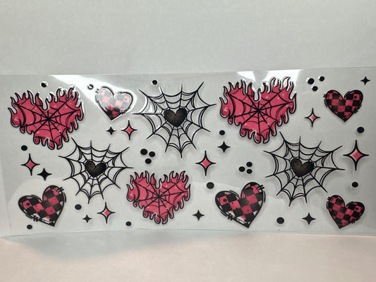 Pink Flame Hearts