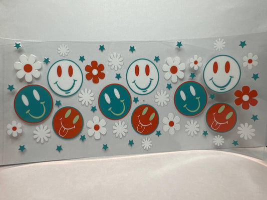 Smiley faces w/ Flowers