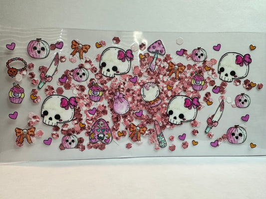 Glitter skull