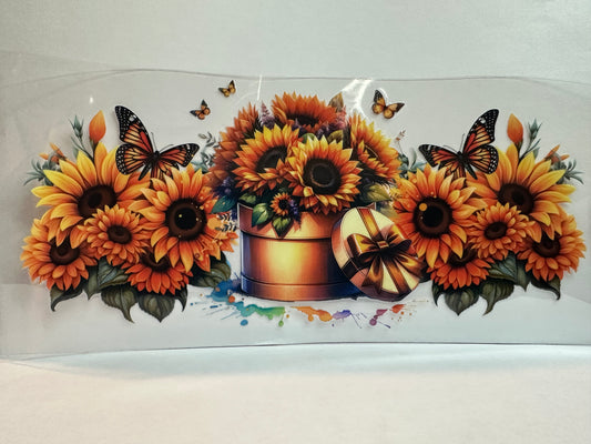 Sunflowers & Butterfly