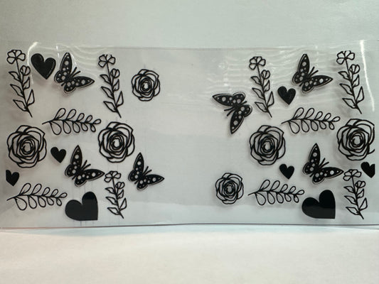 Flowers w/ Butterflies